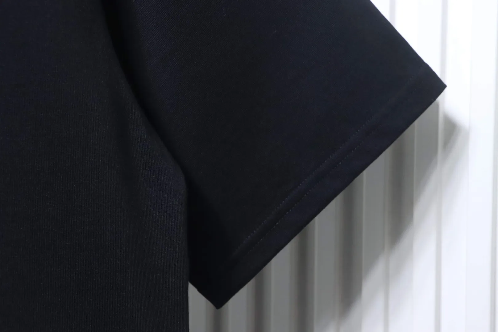 Front Back Logo T-Shirt - Black - Sleeve 1