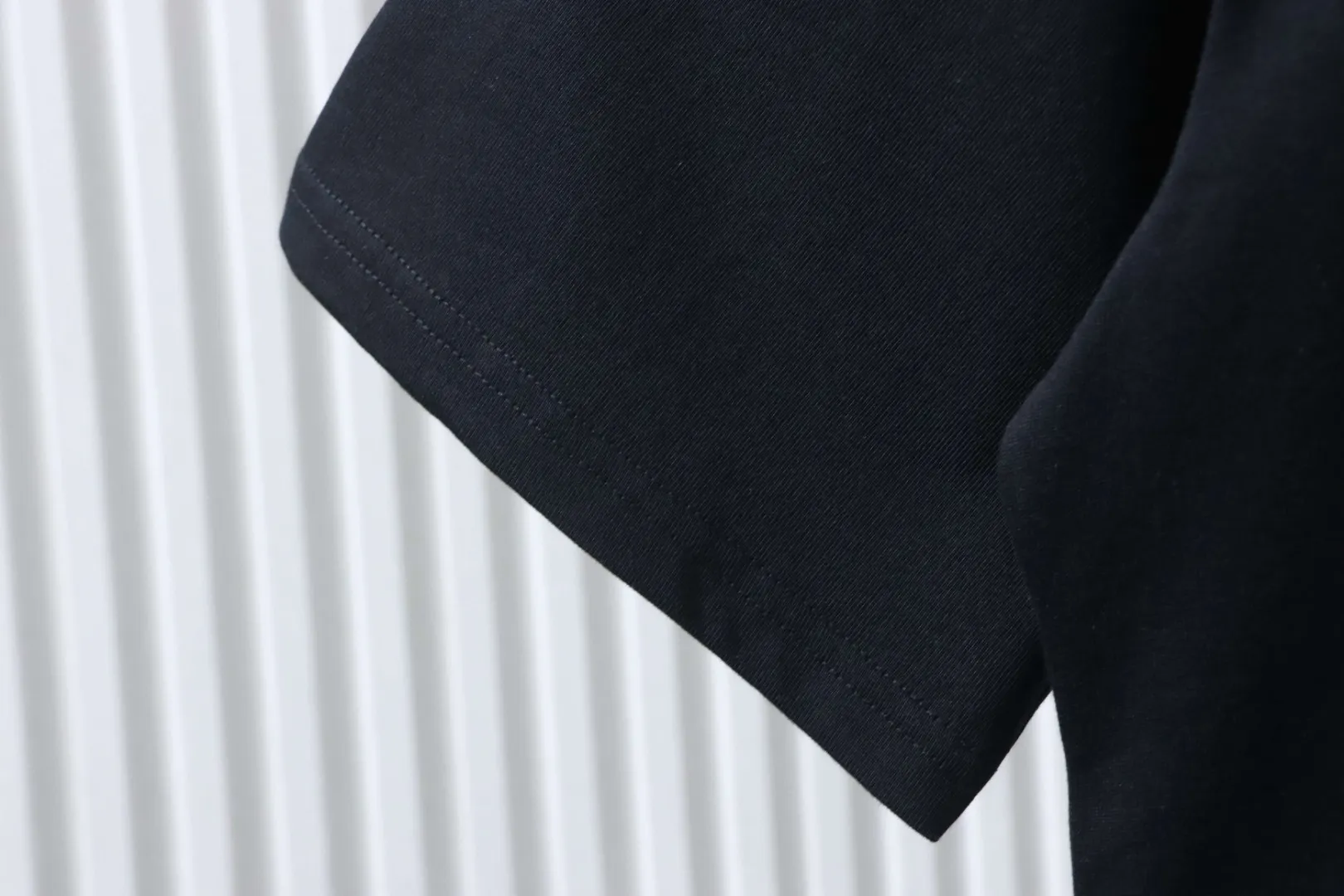 Front Back Logo T-Shirt - Black - Sleeve 2