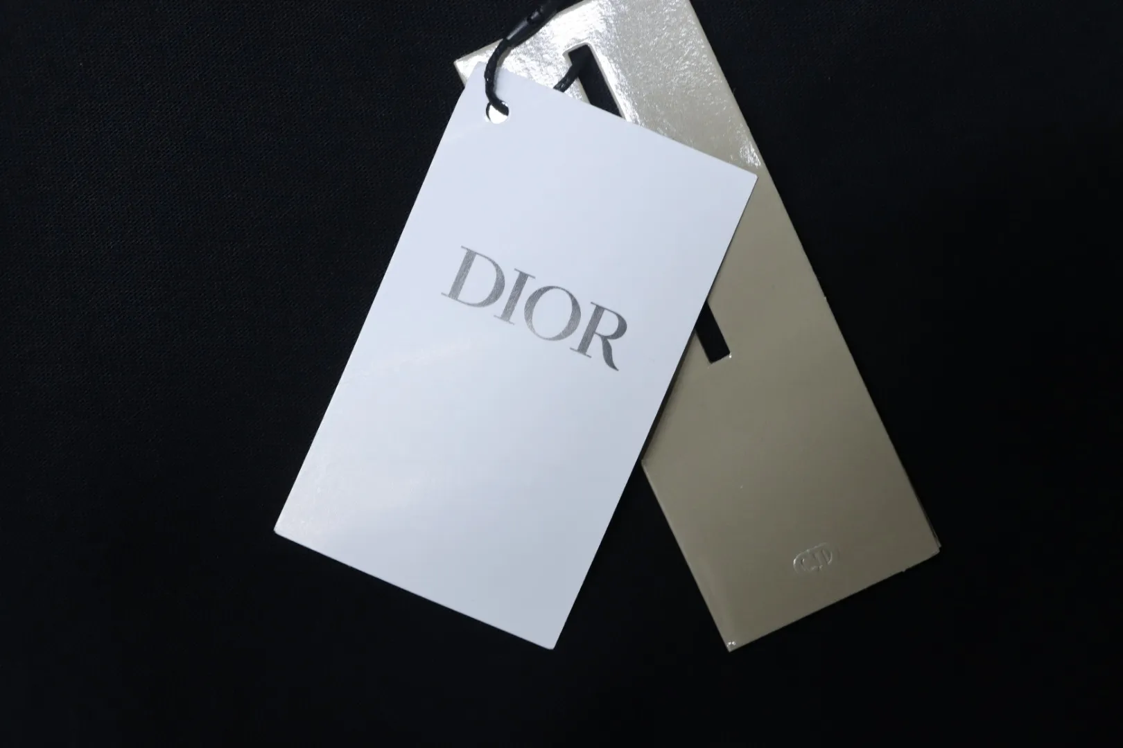 Front Back Logo T-Shirt - Black - Tag 2