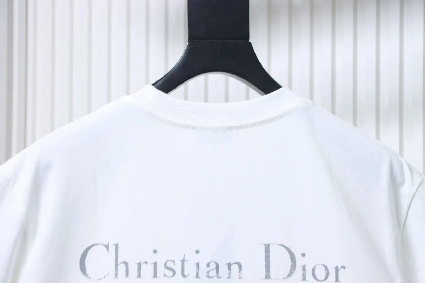 Front Back Logo T-Shirt - White - Neckline Back