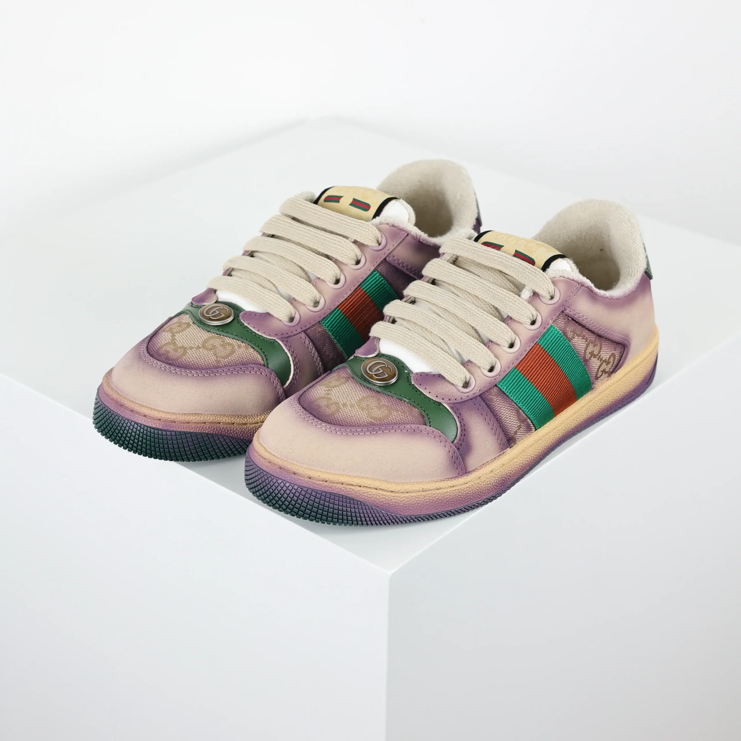 GG Damen-Siebdruck-Trainingsschuh Screener in Rosa und Beige4