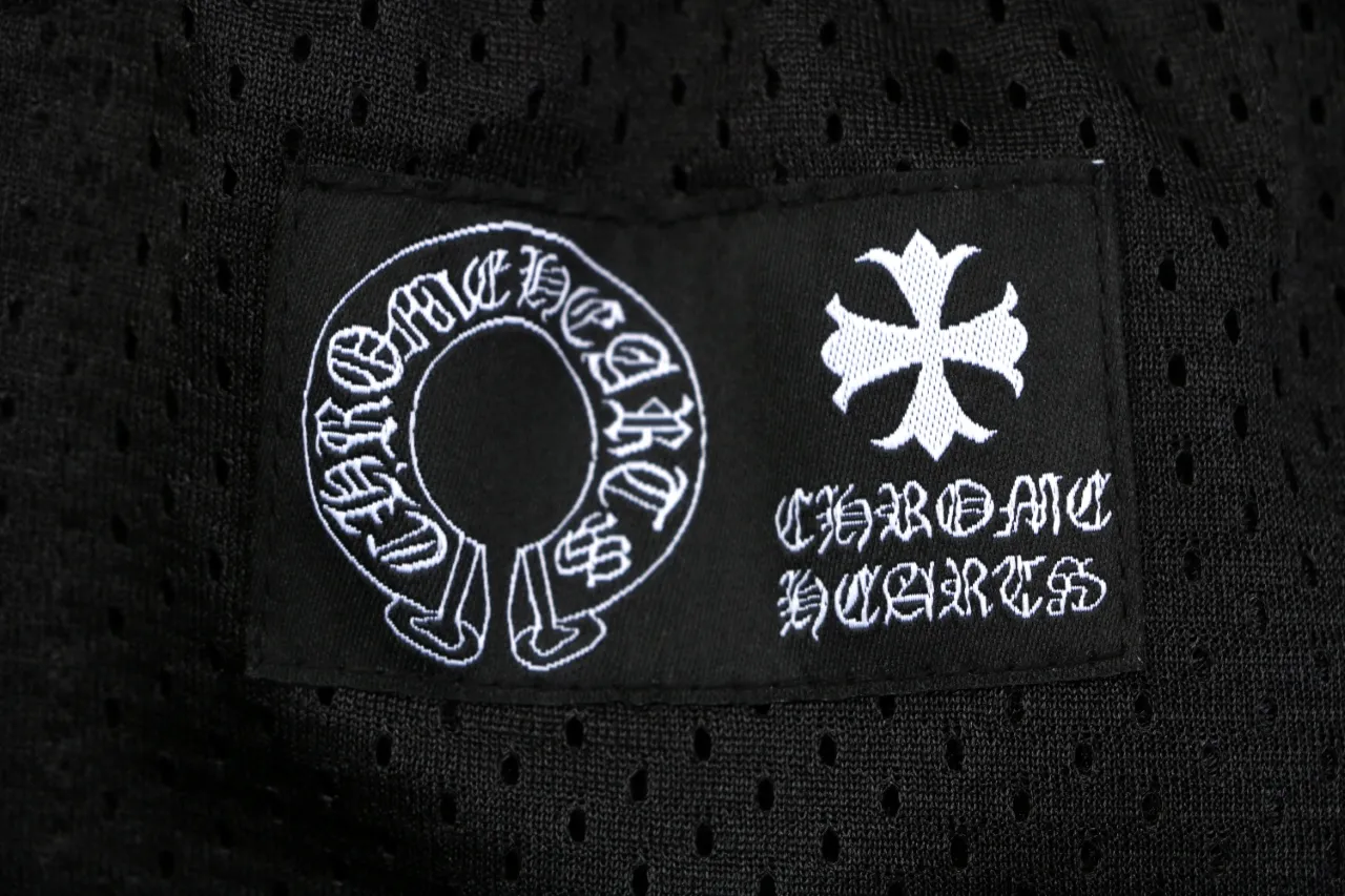 Glitter Script Mesh Shorts - Logo 1