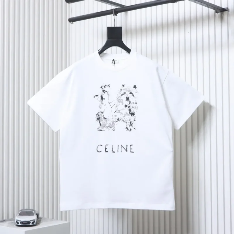 Hand-Painted Puppy Print T-Shirt