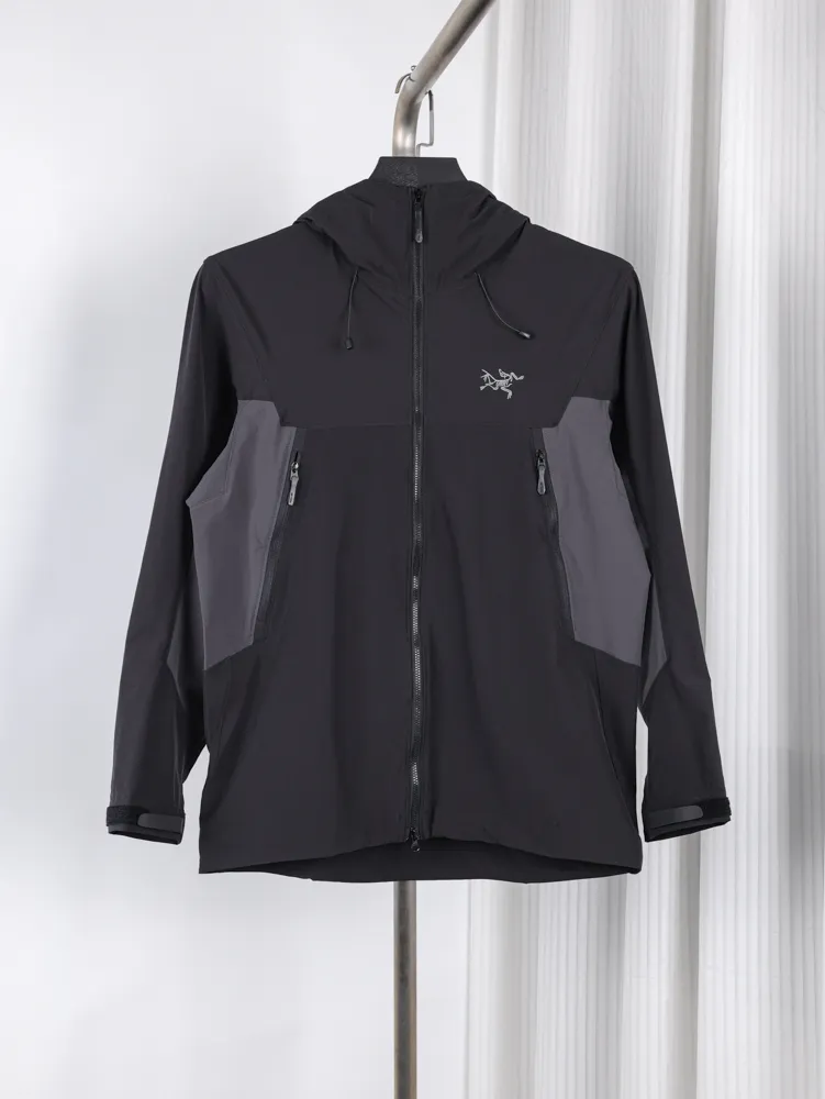 Hooded Hard Shell Outdoor Jacket