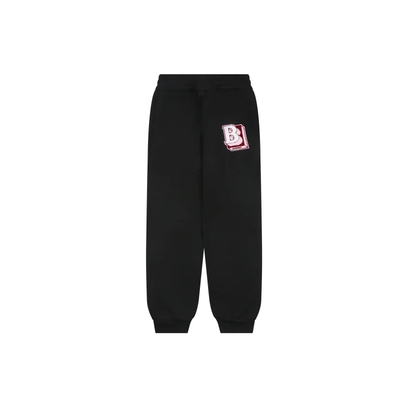 Letter Embroidered Terry Sweatpants