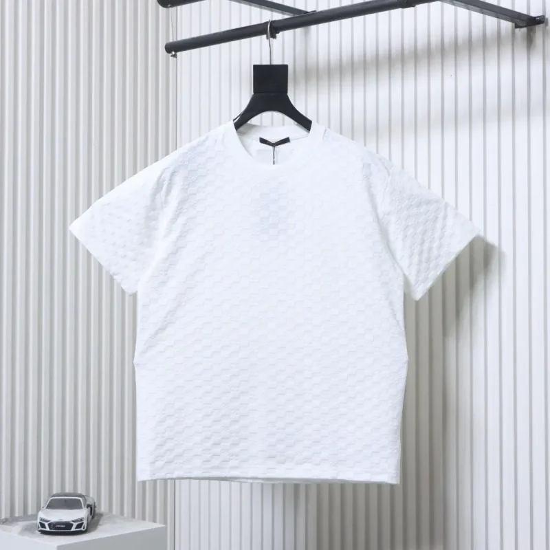 Monogram Checker Jacquard Knit T-Shirt