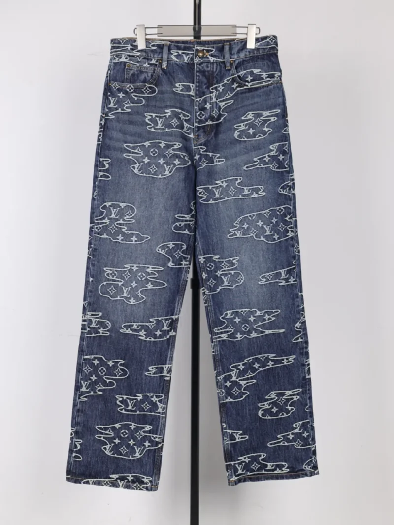 Monogram Cloud Jacquard Denim Jeans