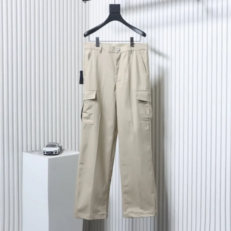 Monogram Embroidered Pocket Cargo Pants