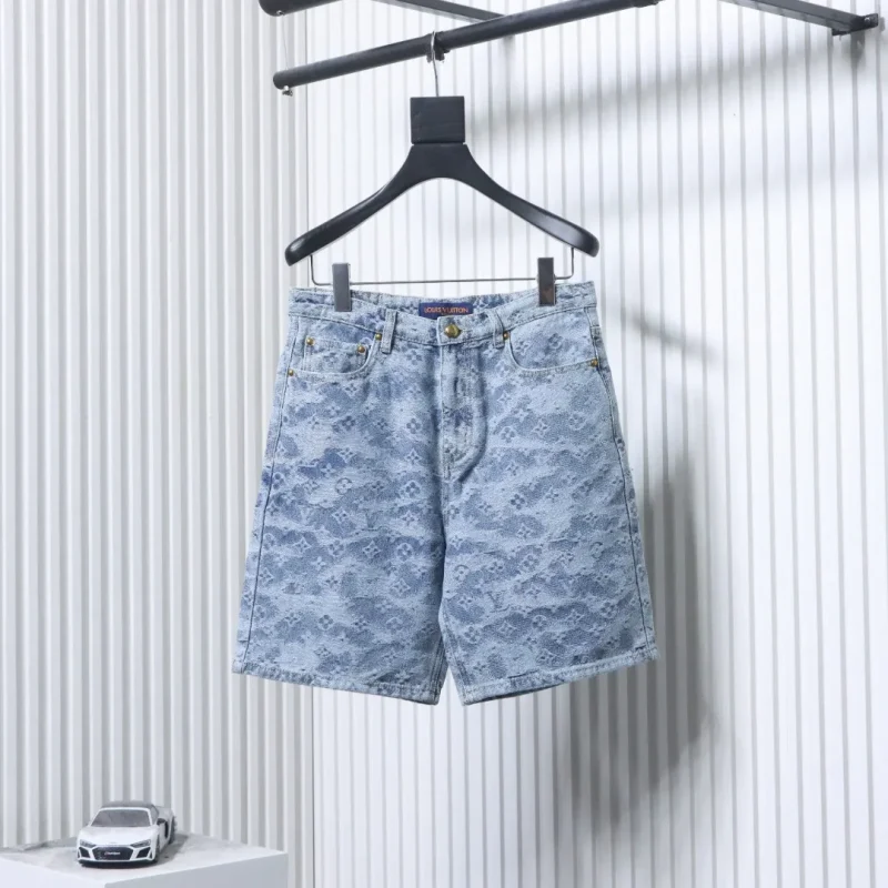 Monogram Jacquard Denim Shorts