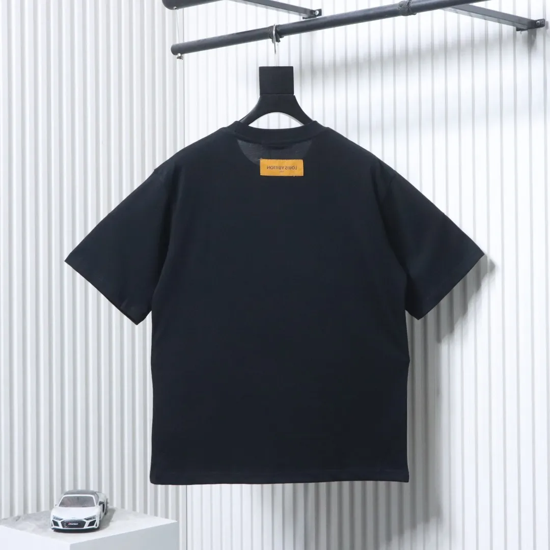 Monogram Pocket Embroidered Cotton T-Shirt - Back