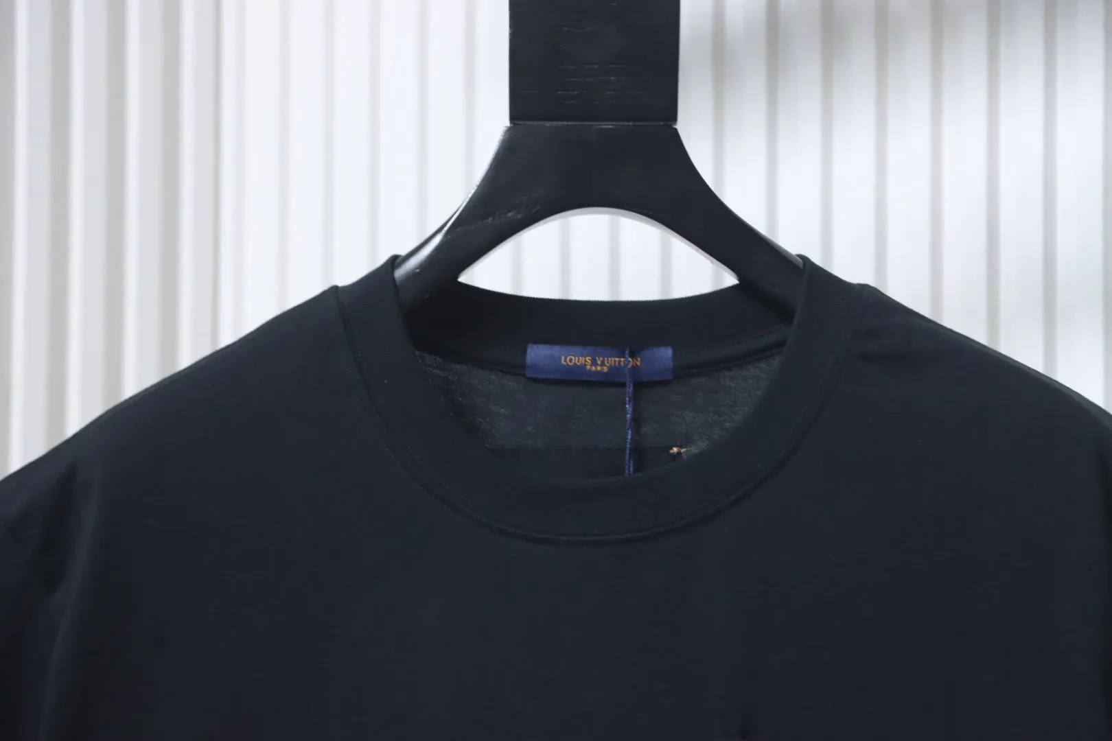 Monogram Pocket Embroidered Cotton T-Shirt - Neckline