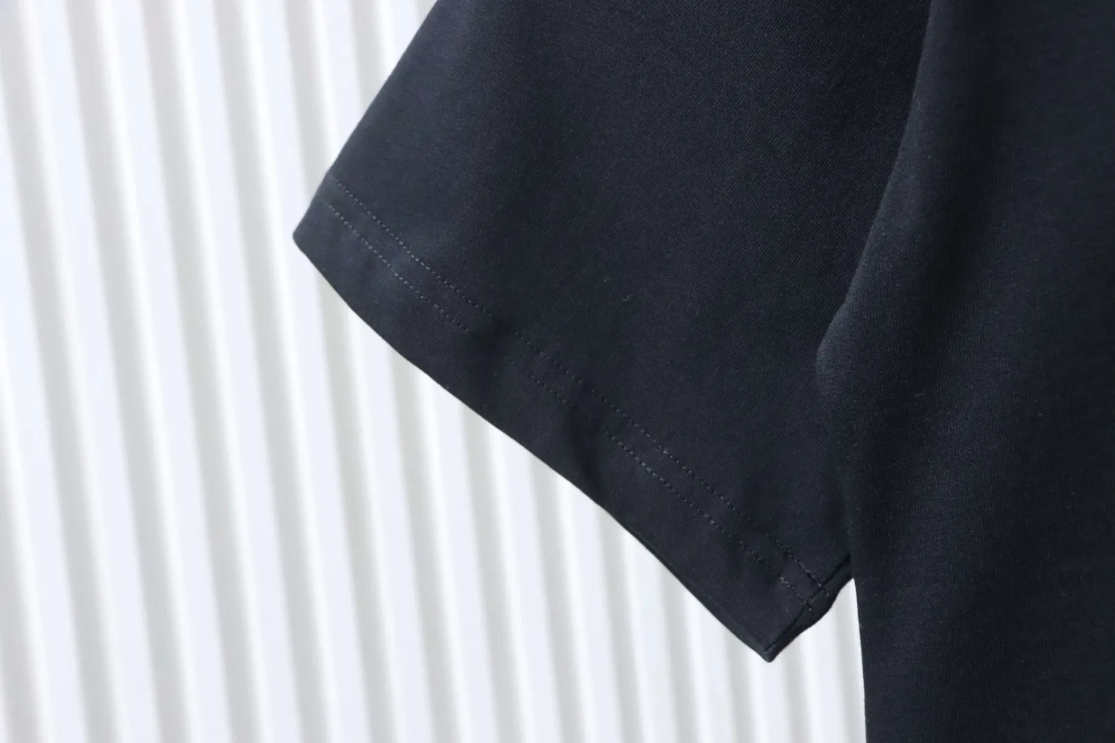 Monogram Pocket Embroidered Cotton T-Shirt - Right Sleeve