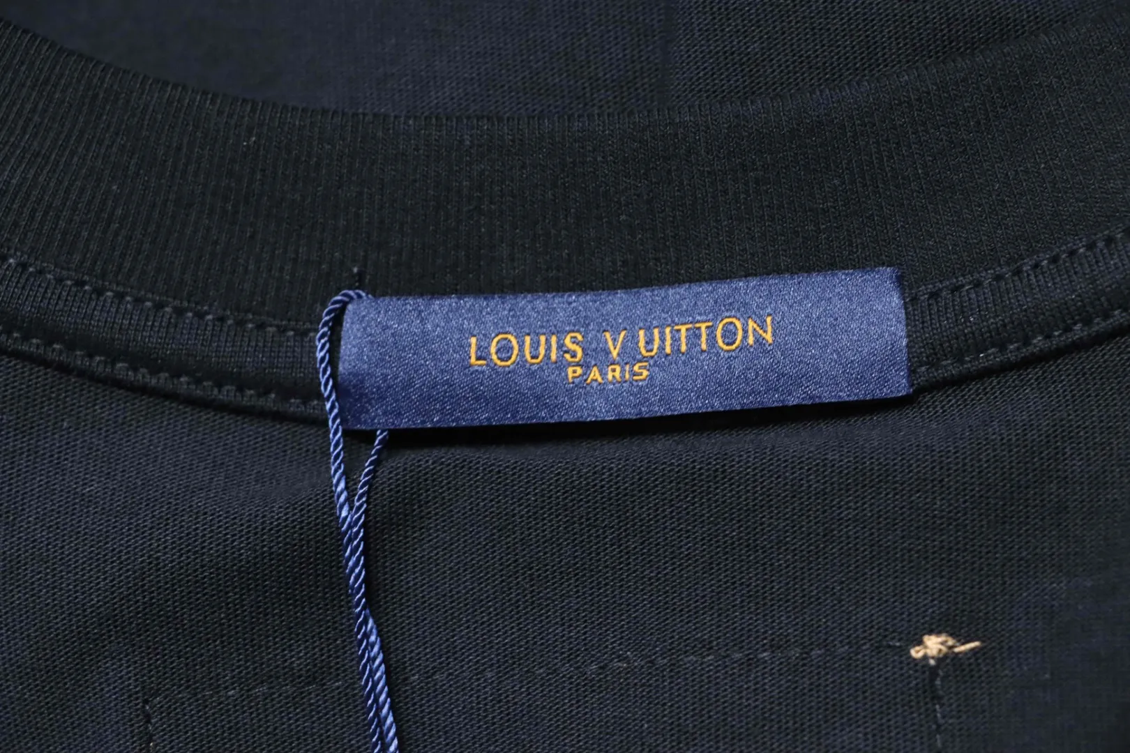 Monogram Pocket Embroidered Cotton T-Shirt - Tag 2