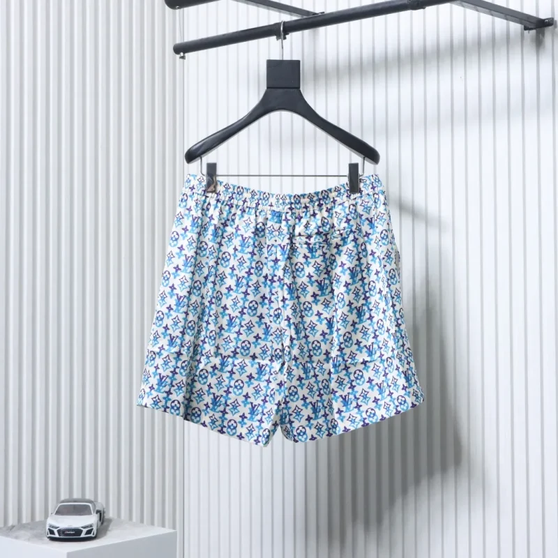 Monogram Silk Blend Print Shorts