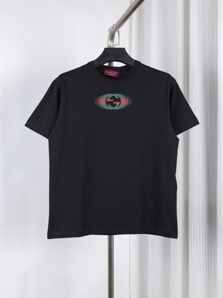 Red Green Logo Print T-Shirt