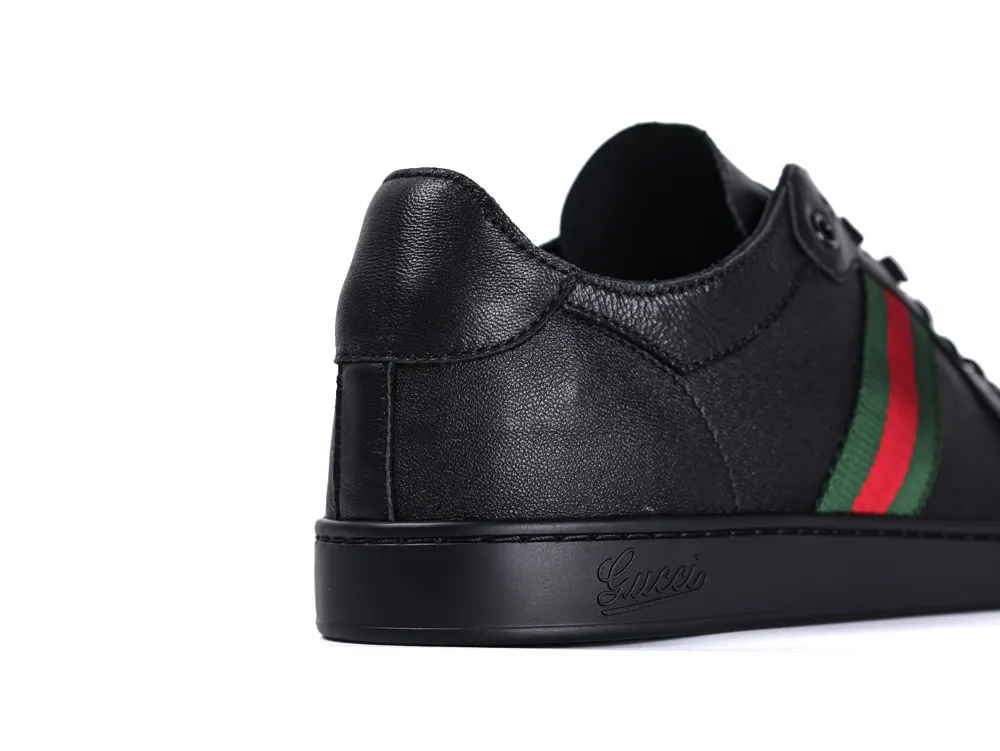 Screener Distressed GG Logo Sneaker - Back View