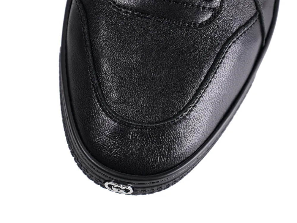 Screener Distressed GG Logo Sneaker - Front