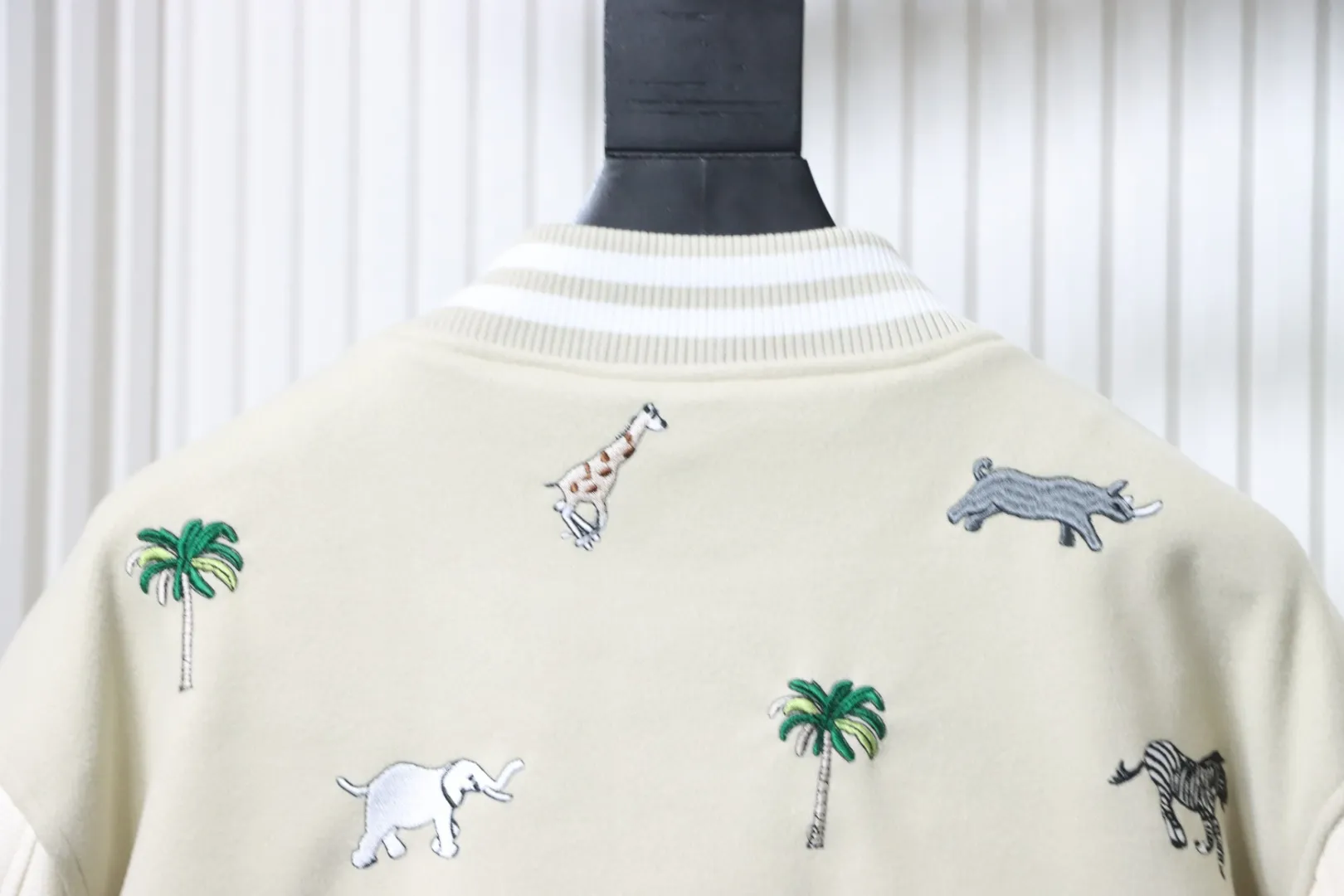 Zoo Embroidered Varsity Jacket - Details 1