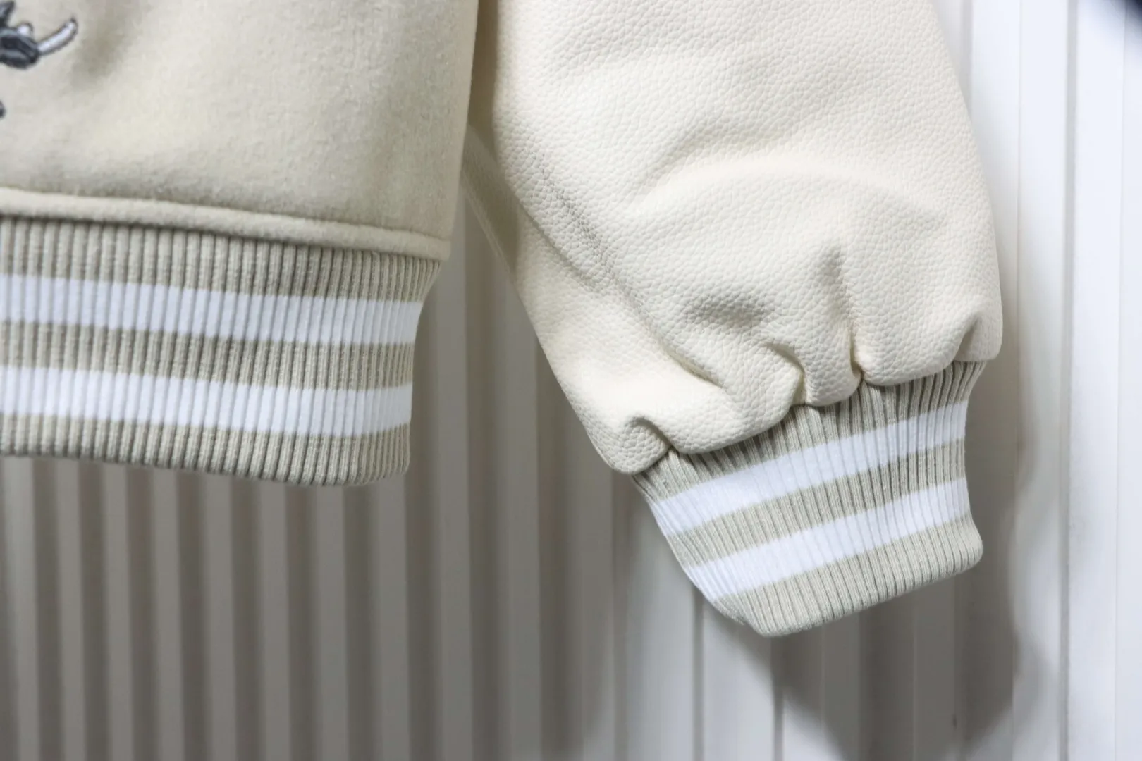 Zoo Embroidered Varsity Jacket - Sleeve Cuff