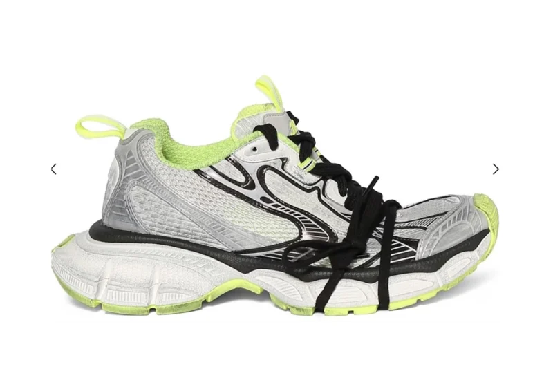 3XL Distressed Mesh and Rubber Sneakers