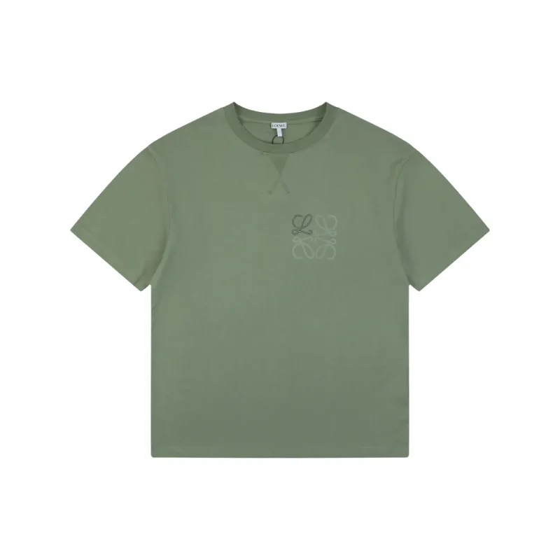 Anagram Logo Floral Embroidered T-Shirt