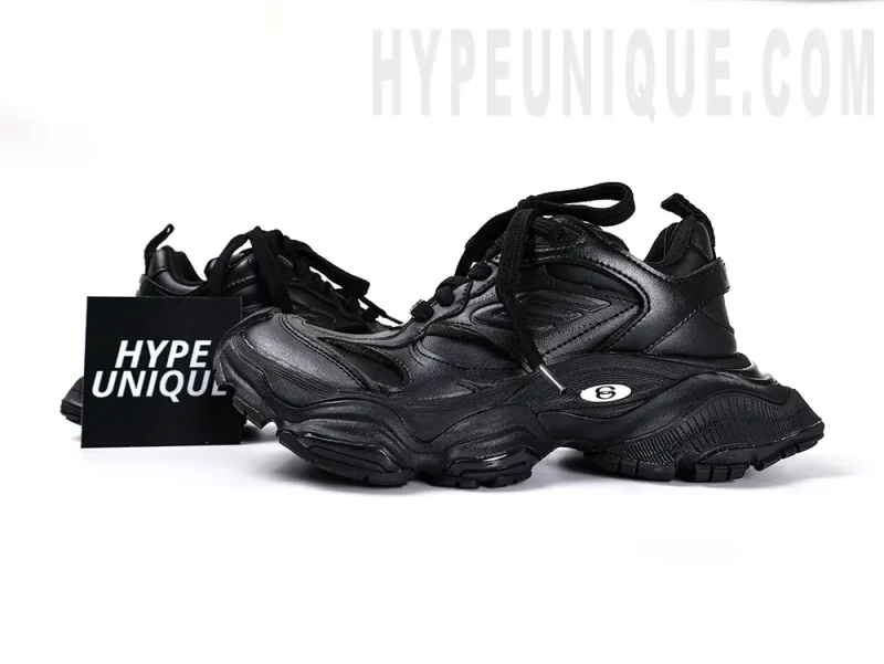 Balenc1@g@ Leather Cargo Black/White