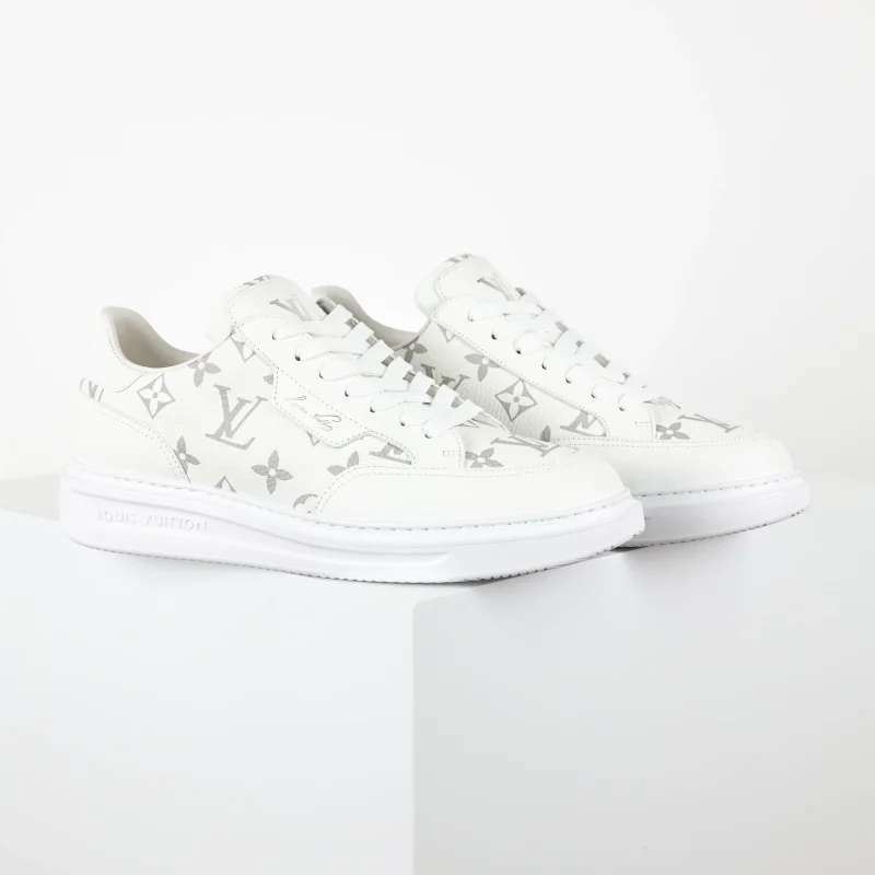 Beverly Hills Sneaker Classic Monogram Weiß5