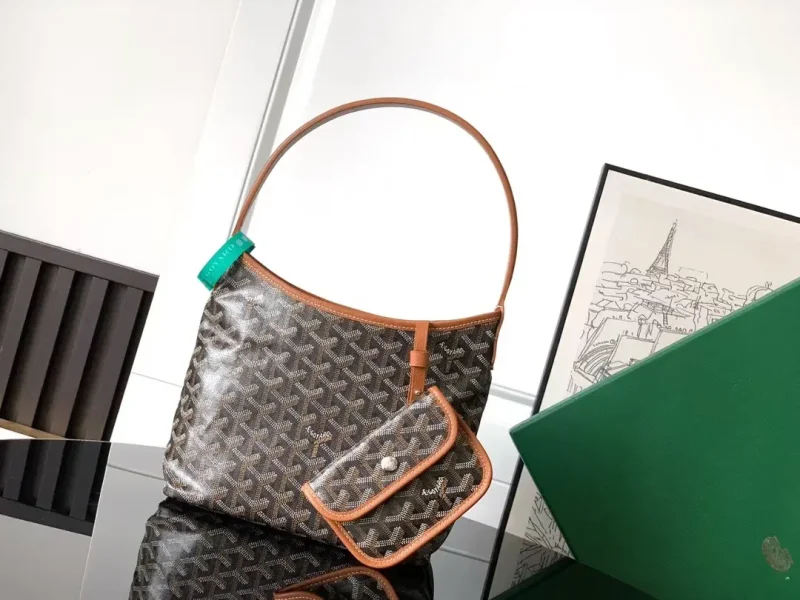 Bohème Hobo Mini Bag — Brown — 25 cm x 11.5 cm x 22 cm