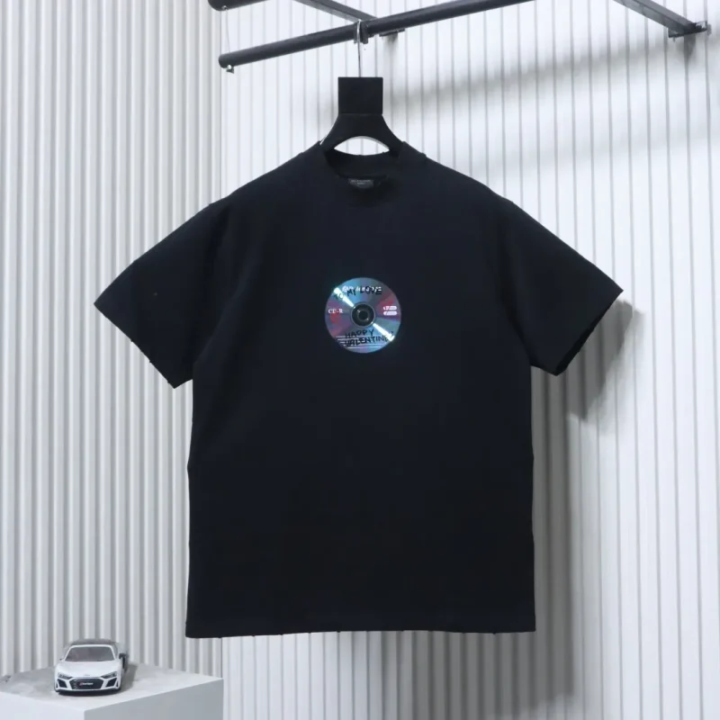 CD Graphic Distressed Cotton  T-Shirt