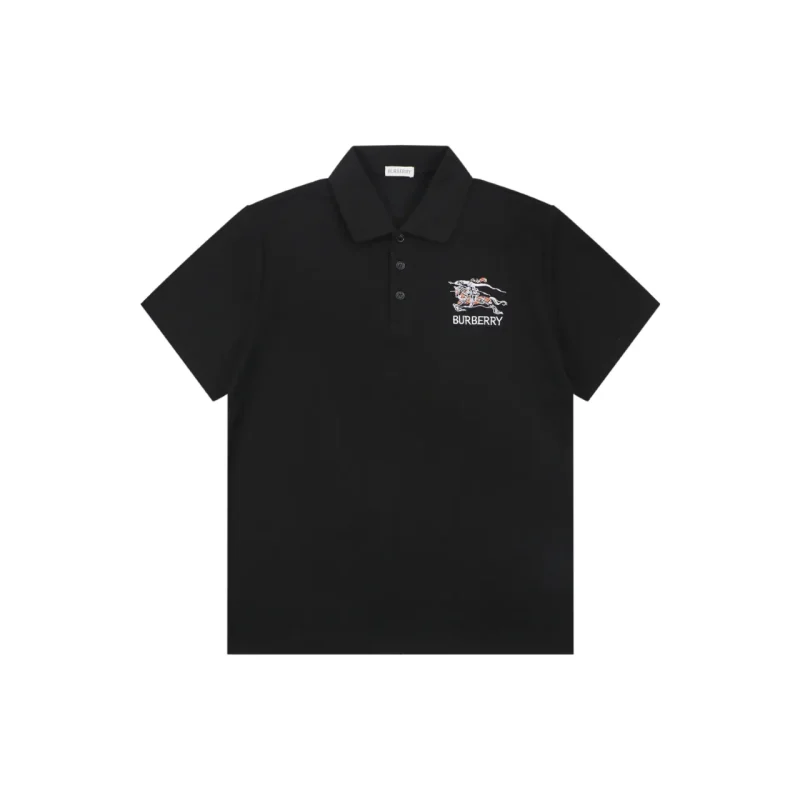 Chain-Patterned Equestrian Knight Piqué Polo T-Shirt