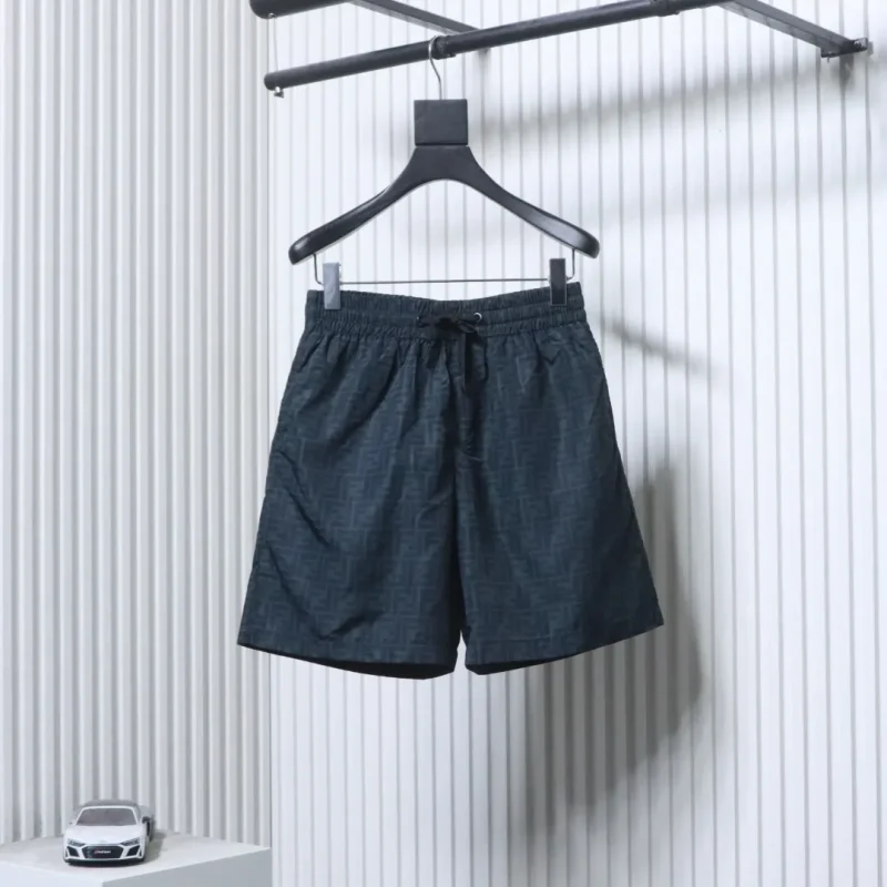 Double F Monogram Print Shorts