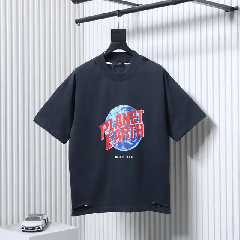 Earth Print Ripped T-Shirt