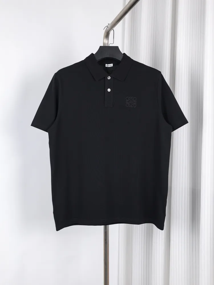Embroidered Short-Sleeve Polo T-Shirt