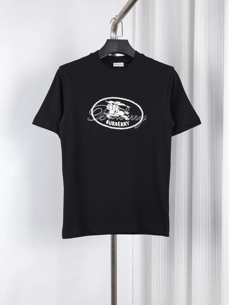 Equestrian Knight Oval Embroidery T-Shirt