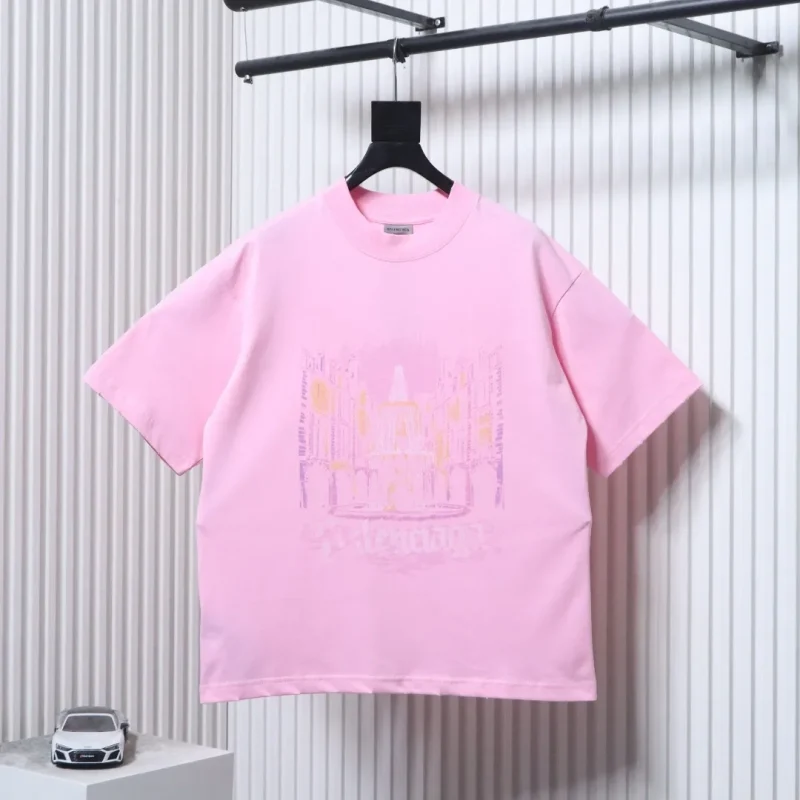 Fountain Logo Print Cotton T-Shirt