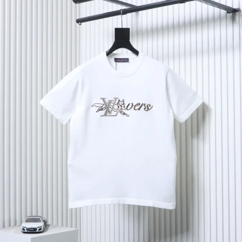 Fox Letter Embroidered Knit Top