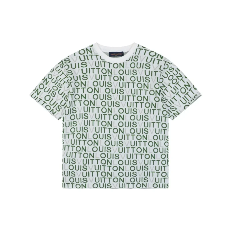 Gray-Green Jacquard T-Shirt