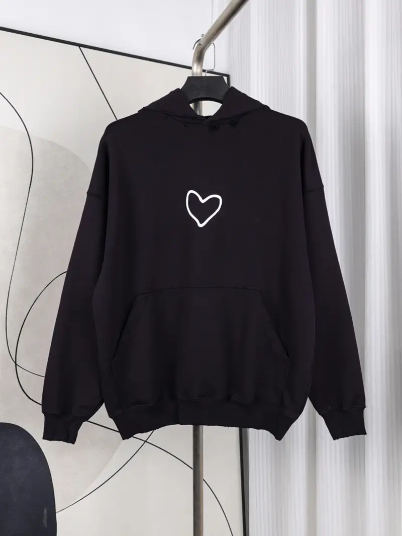 Heart-Shaped Logo Hoodie
