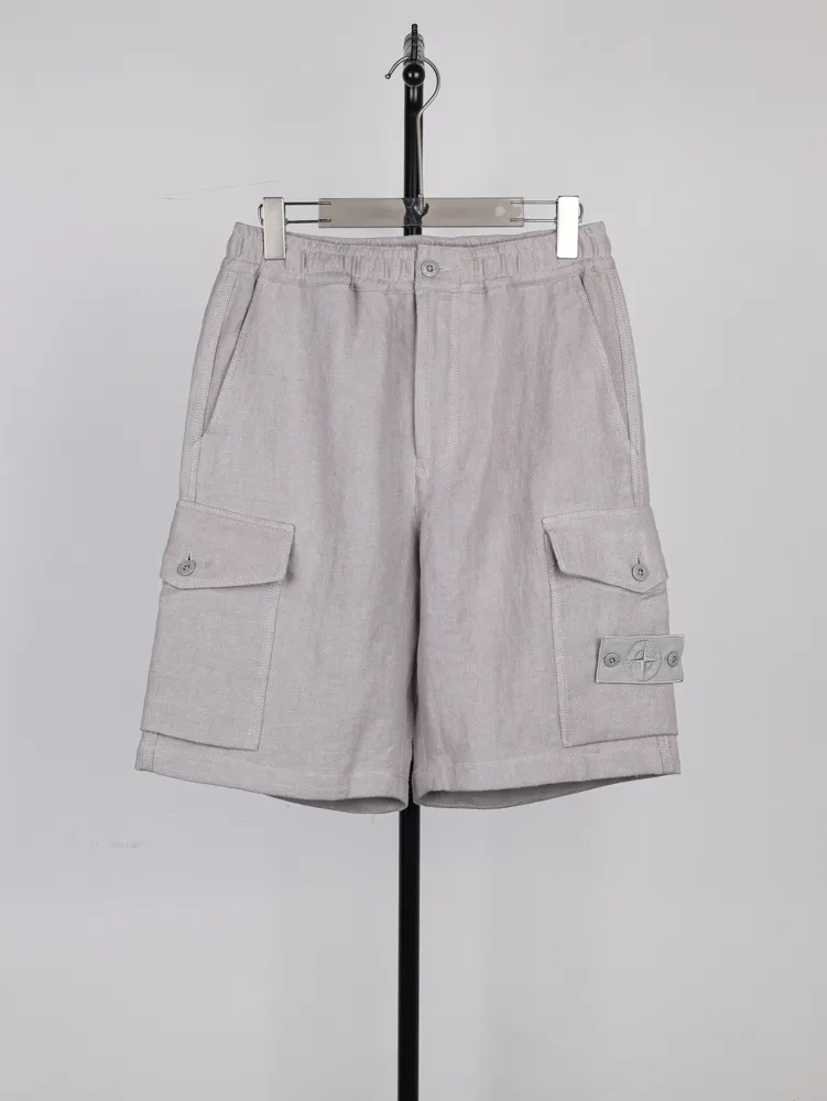 Linen Cargo Shorts