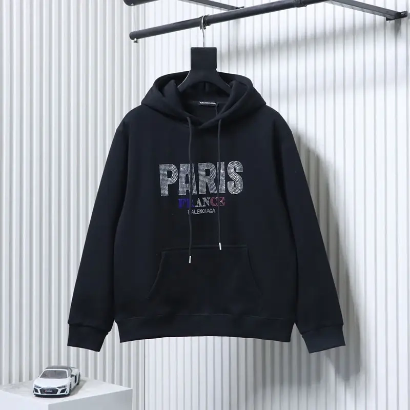 Logo Crown Rhinestone Hoodie
