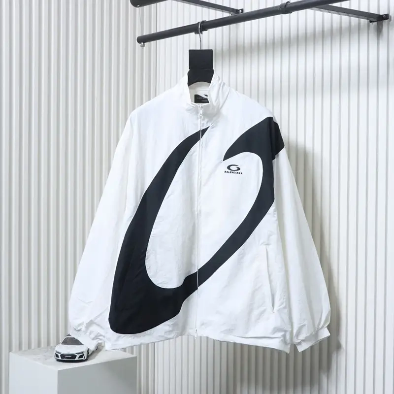 Logo Half-Circle Patchwork Jacket