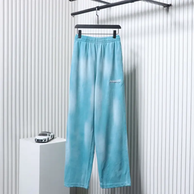Logo Tie-Dye Embroidered Pants