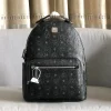 MCMStark Visetos Double-Layer Backpack, Black. Dimensions: 41x33x15 cm