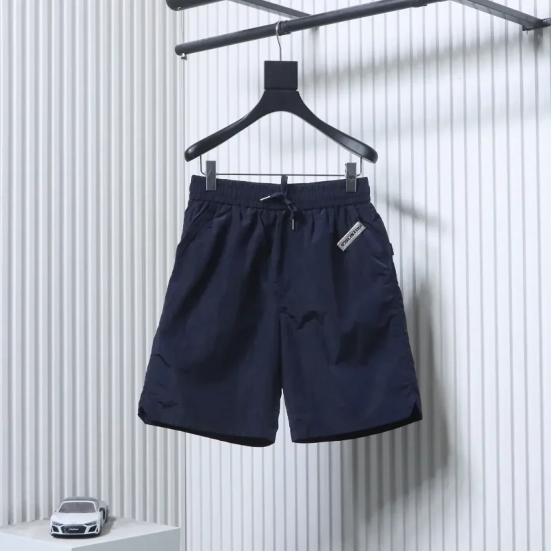 Metal Patch Logo Embroidered Shorts