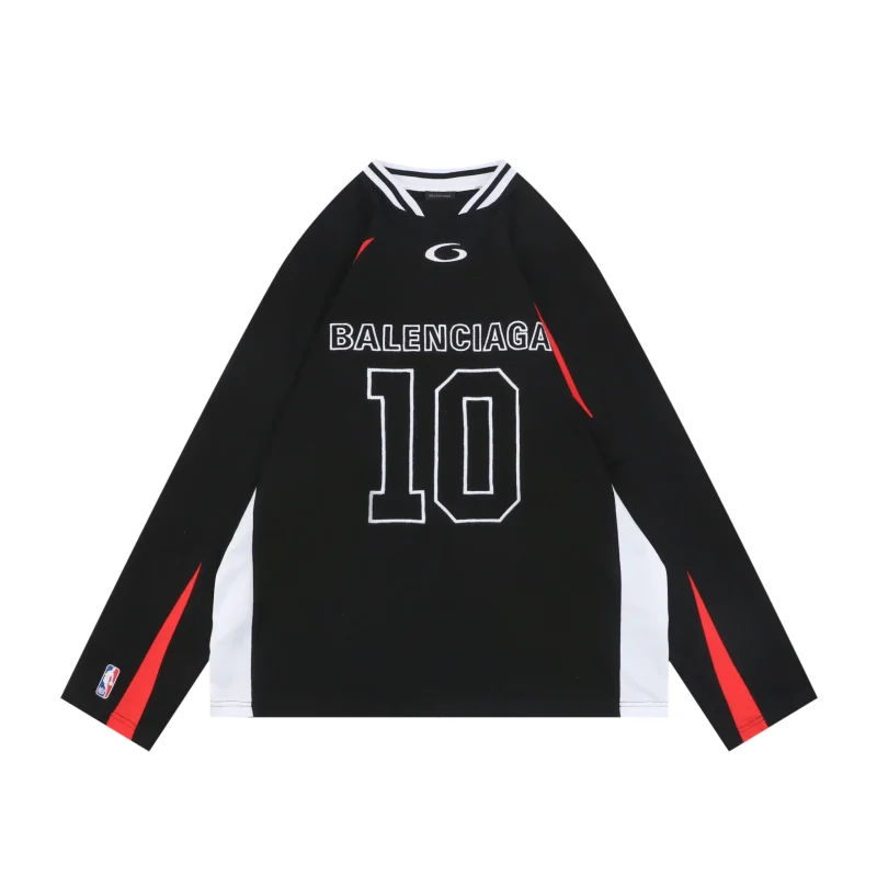 NBA Circular Silhouette Long Sleeve Shirt