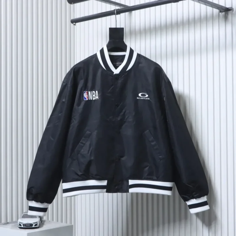 NBA Collaboration Embroidered Baseball Flight Jacket