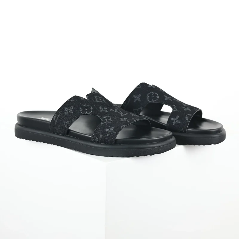 Oasis Mules Herren Schwarze Denim1