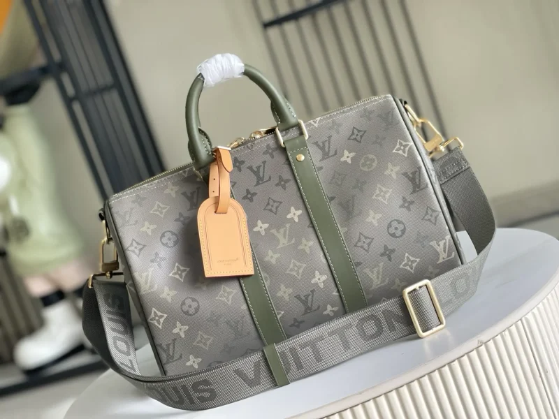Premium All-Steel Hardware Tote Bag — Gray-Green — Dimensions: 34 x 21 x 16 cm