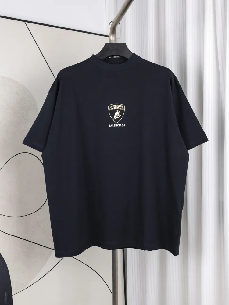 Racing Logo Print Cotton T-Shirt