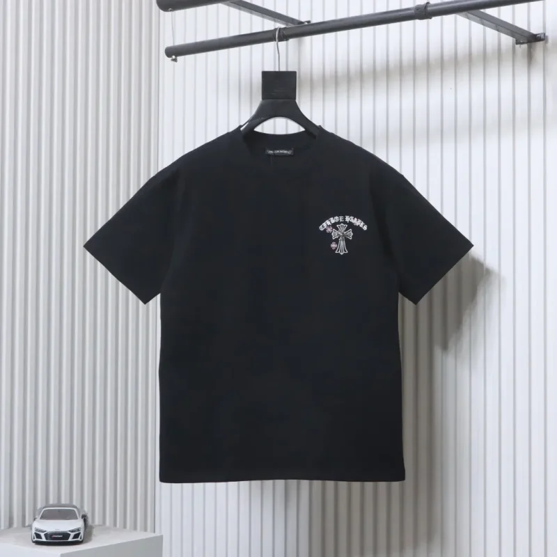 Sanskrit Cross Embroidered T-Shirt